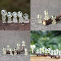Miniatyrbillede 3 af 5: Blåt Lys 10 Forskellige Selvlysende Fe-have Tilbehør Miniature Have Dekorationer Spøgelse Spøgelse