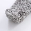 Miniatyrbild 5 av 7: (Grå) Nyfödd Onesie Huvtröja Fleece Onesie Långärmad Onesie Ytterkläder Set