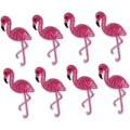 Miniatyrbild 1 av 5: 12 st Flamingo Broderade Applikationer DIY Flamingo Applikationer Kläder D