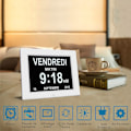 Miniatyrbild 5 av 5: 8\" LCD Digital Kalenderklocka med Datum, Kalenderklocka med Datum