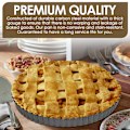 Miniatyrbilde 3 av 5: Tarteform, 9 tommer karbonstål Quiche med avtakbar bunn, Non-Stick, Riflet, 9,5 tommer øvre diameter, 9 tommer nedre diameter, Svart