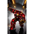 Miniatyrbild 1 av 4: (Robot, 30*40cm) 5D DIY diamantmålning kit, tecknad broderi