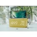 Miniatyrbild 2 av 5: Väckarklocka digital klocka digital väckarklocka trä led väckarklocka