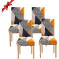 Miniatyrbild 1 av 5: Stretch Stolskydd för Matbord, 4-pack, Universal Tvättsbart Stolskydd
