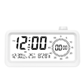 Miniatyrbillede 1 af 7: 1 stk. hvid timer alarmur digital madlavningstimer, bordtimer, kontortimer til børn og voksne, ti