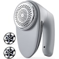 Miniatyrbilde 1 av 5: (Lysegrå) Stoffbarbermaskin med to blader, 6-blads lo-fjerner, 65 mm mesh lo-fjerner genserbarbermaskin for klær og