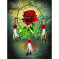 Miniatyrbild 1 av 4: 30 x 40 cm, Den röda rosen Diamantmålning Broderi Diamant Smärta