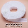 Miniatyrbillede 1 af 4: #5 Sorte Nylon Spiral Lynlåse Bulk 5,5 Yards med 10 stk. Sorte Slidere til DIY Skrædder Syning Håndværk, Bagage, Kjole, Sofapude, Pude,