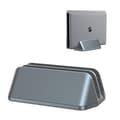 Vertikalt Laptopställ i Aluminium, Justerbart Notebookställ