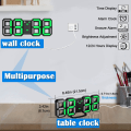 Miniatyrbild 5 av 5: 3D LED Digital Väckarklocka, 8,4\" Stor Skärm för Sovrum, med 3
