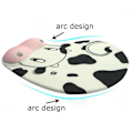 Miniatyrbillede 1 af 5: Håndledsstøtte i silikone, superblød ko-håndledspude, musemåtte, ergonomisk design, memory foam musemåtte / håndledsstøtte