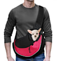 Miniatyrbillede 1 af 6: Bæresele til kæledyrshunde, åndbar mesh, rejse sikker bæresele til hunde og katte Pink Medium
