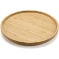Miniatyrbilde 1 av 7: Rund bambusbrett, treplater, serveringsfat i tre, serveringsbrett for charcuterie til middagsbordet / kaffebordet, 9,8 tommer 25 cm