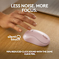 Miniatyrbild 3 av 7: Logitech M221 Trådlös Bluetooth-mus, Kompakt, Smidig Spårning, 18 Månader Batteritid för Windows, macOS, ChromeOS, Linux, Kompatibel med PC, Mac, Bärbara datorer Pink