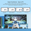 Miniatyrbild 8 av 9: Trådlös Kontroller, BIGBIG WON Rainbow 2 SE, Hall-effekt Trigger, 12-bit ADC, 3 Uppsatser av Styrspakar, 4-vägs & 8-vägs D-pad Kontroller för Switch/PC/Android/iOS Blue