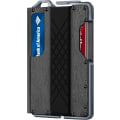 Miniatyrbillede 1 af 6: Taktisk minimalistisk pung til mænd, slank RFID-blokerende metal kortholder, forlomme Menu2019s læder Dapper Bifold pung med pengeseddelklemme Tree Pattern Grey