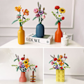 Miniatyrbilde 9 av 9: Mini-klosser Blomsterbukett Byggesett, Kunstige Blomster, DIY Unik Dekorasjon Hjem, 547 Stykker Botanisk Samling for Barn Gave