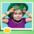 Miniatyrbilde 4 av 5: 5100+ stk St. Patricks Day Leireperler Armbåndssett, Grønne Heishi Perler Polymer Leireperler for Smykkeproduksjon, Vennskapsarmbåndssett med Gå Green