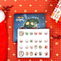 Miniatyrbillede 8 af 9: Jule-Adventskalender Armbånd 2024 til Piger 24 Dage Jule-Nedtællingskalender DIY Smykkefremstillingskit Gave 22 Charm Perler 2 Armbånd til Børn