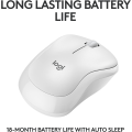 Miniatyrbild 4 av 7: Logitech M221 Trådlös Bluetooth-mus, Kompakt, Smidig Spårning, 18 Månader Batteritid för Windows, macOS, ChromeOS, Linux, Kompatibel med PC, Mac, Bärbara datorer White
