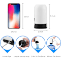 Miniatyrbilde 7 av 8: Automatisk Vannpumpe for Drikkvann, USB-Lading, Bærbar Elektrisk Vannutdeler med På/Av-Bryter, For 5 Gallons (Ca. 15,7 Liter) Universalflaske White