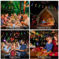 Miniatyrbild 5 av 9: 2-pack Sol-drivna Utomhus String Lights, Total 40FT 100 LED Tårförmiga Vattendroppslampor, Sol-drivna Julbelysning Utomhus Vattentät för Trädgård Patio Yard Water Drop