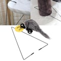 Miniatyrbild 1 av 7: Dörrhängande Mus-Katt Leksak Interaktiv Justerbar In- och Utdragbar Kattfångande Musleksak med Triangulär Hängare för Katter