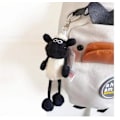 Miniatyrbillede 5 af 6: Shaun the Sheep Plys Rygsæk Clip, Sort og Hvid, God Gaveidé