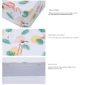Miniatyrbilde 3 av 5: 2 stk. Blyboks Oppbevaringsboks Flamingo Bladmønster Multifunksjonell Rektangulær Blyboks med Låser Nøkler for Familie Kontor