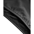 Miniatyrbillede 4 af 4: WJSM Kvinders Trekant Bikini Smocked Teksturerede Scoop Frillet Print Rynket Elastisk Badetøj Todelt Badetøj Black L