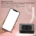 Miniatyrbild 4 av 6: Bluetooth-högtalare Stereo Subwoofer Minneskortsuppspelning Transparent Bärbar Trådlös Högtalare med Färgglada LED-lampor