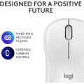Miniatyrbild 7 av 7: Logitech M221 Trådlös Bluetooth-mus, Kompakt, Smidig Spårning, 18 Månader Batteritid för Windows, macOS, ChromeOS, Linux, Kompatibel med PC, Mac, Bärbara datorer White