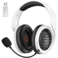 Miniatyrbillede 1 af 7: Gaming Headset Dobbelt Trådløs Tabsløs 2.4G Bluetooth Gaming Hovedtelefoner med Aftagelig Mikrofon 50mm Højttalere - til PC, PS4, PS5, Smartphone, MacBook TA 2000 headphone