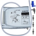 Miniatyrbilde 1 av 8: Ekstra stor mansjett kompatibel med Omron 9\201d-21\201d tommer (22-53CM) XL blodtrykksmansjett for voksne ARM BP erstatningsmansjett for stor ARM, grå