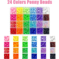 Miniatyrbilde 2 av 8: DIY Håndverk Gaver til Jenter Perlekitt, 1100 stk Ponyperler Armbåndssett med Dekorative Perler og Smykker, Håndverksprodukter for Barn, Voksne