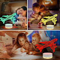 Miniatyrbild 4 av 8: Flygplan Gåvor, Flygplan 3D Nattlampa, 3D Illusion Lampa wi