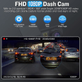 Miniatyrbild 3 av 7: Dashkamera, WiFi FHD 1080P Dashkamera för bilar, Mini bilkamera, Dashkamera fram med gratis 64 GB SD-kort, 160° vidvinkel, nattseende, slinginspelning,