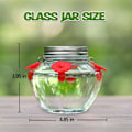 Miniatyrbillede 6 af 6: Mason Jar Kolibri Foder til Udendørs Ophængning, Glas Kolibri Foder med 4 Foderporte, Topfyldning Lækagesikker Design Nem at Bruge og Rengøre