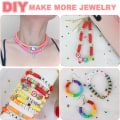 Miniatyrbilde 2 av 6: 5100 Leireperler Armbåndssett, Flat Preppy Perler for Vennskaps Smykkeproduksjon, Polymer Heishi Perler med Smykker Gaver til Tenåringsjenter Håndverk for