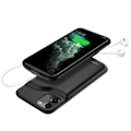 Miniatyrbillede 4 af 5: 6,7 tommer 5500mAh batteri oplader etui eksternt powerbank batteri opladningsetui til Iphone 12 Pro Max Black