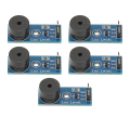 Miniatyrbild 1 av 6: 5 st Passive Digital Buzzer Modul 5V Låg Nivå Trigger Ljudsignal Alarm Utgång Elektronik Tillbehör