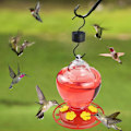Miniatyrbillede 7 af 7: Kolibri Foderautomat, Plastik 40 oz Hængende Kolibri Foderautomater til Udendørs Myre- og Bi-Sikker med 6 Blomst Foderporte til Havegård, Nem at Rengøre