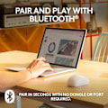 Miniatyrbillede 2 af 7: Logitech M221 Trådløs Bluetooth Mus, Kompakt, Glat Sporing, 18 Måneder Batteri til Windows, macOS, ChromeOS, Linux, Kompatibel med PC, Mac, Bærbare White