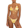 Pikkukuva 1 / 7: Bikinin uimapukusetti naisille, kolmiomainen uimapuku, naru-stringit Yellow M