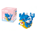 Miniatyrbild 1 av 2: Mini Byggstenar Söta Cartoon Set för Godispåsar, 163 St Micro Mini Byggleksak DIY 3D Tegelstenar Kit för Vuxna Barn, Jul Födelsedagspresent
