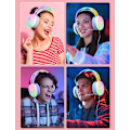 Pikkukuva 7 / 7: PC-pelikuulokkeet mikrofonilla, langalliset RGB-sateenkaaripelikuulokkeet PS4/PS5/MAC/XBOX/kannettavalle, 3,5 mm äänentoisto yli korvan kuulokkeet kevyellä