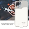 Miniatyrbillede 2 af 7: 6,7 tommer 5500mAh batteri oplader etui eksternt powerbank batteri opladningsetui til Iphone 12 Pro Max White