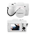 Miniatyrbillede 6 af 6: Digitalt kamera HD 16MP hvid farve multiakser stabilisering smart begynder Vlogging kamera