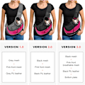 Miniatyrbillede 2 af 6: Bæresele til kæledyrshunde, åndbar mesh, rejse sikker bæresele til hunde og katte Pink Medium
