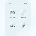 Miniatyrbilde 2 av 4: Hurtiglading datakabel PD LED digital display USB datalinje for bærbar PC nettbrett telefon 6,6 fot Blue